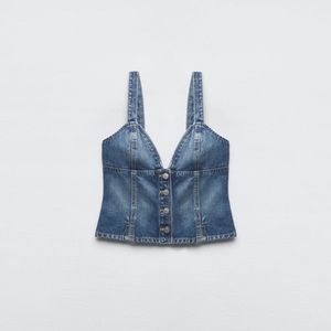 Zara denim top
